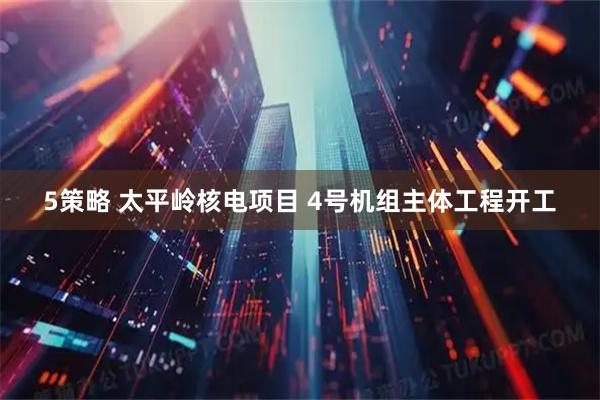 5策略 太平岭核电项目 4号机组主体工程开工